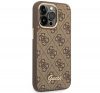 Guess 4G Vintage Gold Apple iPhone 14 Pro hátlap tok, barna