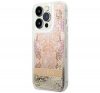 Guess Paisley Liquid Glitter Apple iPhone 14 Pro hátlap tok, arany