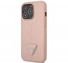 Guess SaffianoTriangle Apple iPhone 14 Pro hátlap tok, pink