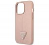 Guess SaffianoTriangle Apple iPhone 14 Pro hátlap tok, pink