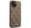 Guess 4G Metal Gold Apple iPhone 14 Plus hátlap tok, barna