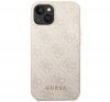 Guess 4G Metal Gold Apple iPhone 14 Plus hátlap tok, pink