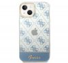 Guess 4G Pattern Script Apple iPhone 14 Plus hátlap tok, kék