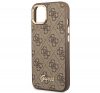 Guess 4G Vintage Gold Apple iPhone 14 Plus hátlap tok, barna