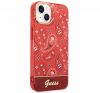 Guess Bandana Paisley Apple iPhone 14 Plus hátlap tok, piros