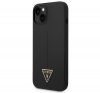 Guess Silicone Triangle Apple iPhone 14 Plus hátlap tok, fekete