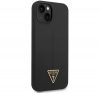 Guess Silicone Triangle Apple iPhone 14 Plus hátlap tok, fekete