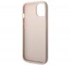 Guess 4G Metal Gold Apple iPhone 14 hátlap tok, pink