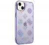 Guess Peony Glitter Apple iPhone 14 hátlap tok, lila