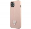 Guess SaffianoTriangle Apple iPhone 14 hátlap tok, pink