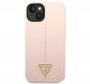 Guess Silicone Triangle Apple iPhone 14 hátlap tok, pink