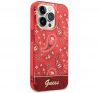 Guess Bandana Paisley Apple iPhone 14 Pro Max hátlap tok, piros