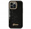 Guess Croco Collection Apple iPhone 14 Pro Max hátlap tok, fekete