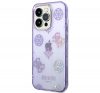 Guess Peony Glitter Apple iPhone 14 Pro Max hátlap tok, lila