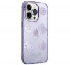 Guess Peony Glitter Apple iPhone 14 Pro Max hátlap tok, lila