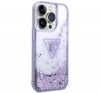 Guess Liquid Glitter Palm Apple iPhone 14 Pro Max hátlap tok, lila