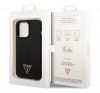 Guess Silicone Triangle Apple iPhone 14 Pro Max hátlap tok, fekete