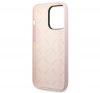 Guess Silicone Triangle Apple iPhone 14 Pro Max hátlap tok, lila