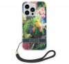 Guess Flower Strap Apple iPhone 14 Pro hátlap tok, kék