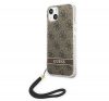 Guess 4G Print Strap Apple iPhone 14 Plus hátlap tok, barna