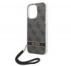 Guess 4G Print Strap Apple iPhone 14 Pro Max hátlap tok, fekete