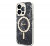 Guess Marble MagSafe Apple iPhone 14 Pro hátlap tok, fekete + MagSafe töltő