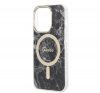 Guess Marble MagSafe Apple iPhone 14 Pro hátlap tok, fekete + MagSafe töltő