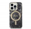 Guess Marble MagSafe Apple iPhone 14 Pro Max hátlap tok, fekete + MagSafe töltő