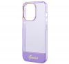 Guess Translucent Apple iPhone 14 Pro hátlap tok , lila