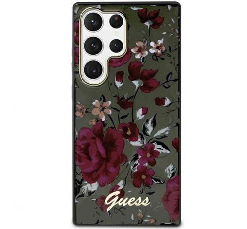 Guess Flower Collection Samsung Galaxy S23 Ultra hátlap tok , keki