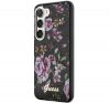 Guess Flower Collection Samsung Galaxy S23+ hátlap tok , fekete