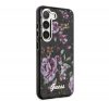 Guess Flower Collection Samsung Galaxy S23+ hátlap tok , fekete