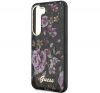 Guess Flower Collection Samsung Galaxy S23+ hátlap tok , fekete