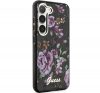 Guess Flower Collection Samsung Galaxy S23 hátlap tok , fekete