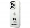 Karl Lagerfeld Choupette Body Apple iPhone 14 Pro hátlap tok, átlátszó