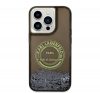 Karl Lagerfeld Liquid Glitter RSG Apple iPhone 14 Pro hátlap tok, fekete