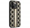 Karl Lagerfeld Monogram Stripe Apple iPhone 14 Pro hátlap tok, barna