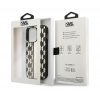 Karl Lagerfeld Monogram Stripe Apple iPhone 14 Pro hátlap tok, barna