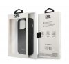 Karl Lagerfeld Saffiano Mono Metal Apple iPhone 14 Pro hátlap tok, fekete