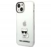 Karl Lagerfeld Choupette Body Apple iPhone 14 Plus hátlap tok, átlátszó