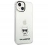 Karl Lagerfeld Choupette Body Apple iPhone 14 Plus hátlap tok, átlátszó