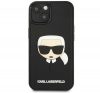 Karl Lagerfeld 3D Rubber Karl's Head Apple iPhone 14 Plus hátlap tok, fekete