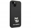 Karl Lagerfeld Silicone Choupette Body Apple iPhone 14 Plus hátlap tok, fekete