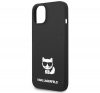 Karl Lagerfeld Silicone Choupette Body Apple iPhone 14 Plus hátlap tok, fekete