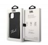 Karl Lagerfeld Signature Logo Cardslot Apple iPhone 14 hátlap tok, fekete