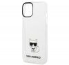 Karl Lagerfeld Choupette Body Apple iPhone 14 hátlap tok, átlátszó