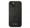 Karl Lagerfeld Glitter Plaque Logo Apple iPhone 14 hátlap tok, fekete