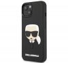 Karl Lagerfeld 3D Rubber Karl's Head Apple iPhone 14 hátlap tok, fekete