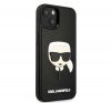 Karl Lagerfeld 3D Rubber Karl's Head Apple iPhone 14 hátlap tok, fekete