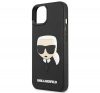 Karl Lagerfeld 3D Rubber Karl's Head Apple iPhone 14 hátlap tok, fekete